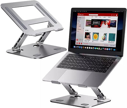 Laptop Stand, Laptop Holder, Multi-Angle Stand with Heat-Vent, Adjustable Notebook Stand for Laptops up to 17.3 inches, Compatible for MacBook Pro/Air, Surface Laptop(Grey)